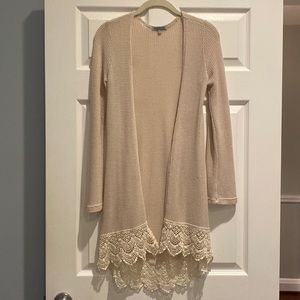Charlotte Russe Lightweight Open Front Cardigan